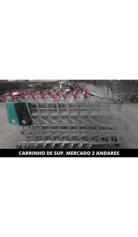 CARRINHO DE SUP MERCADO 2 ANDARES